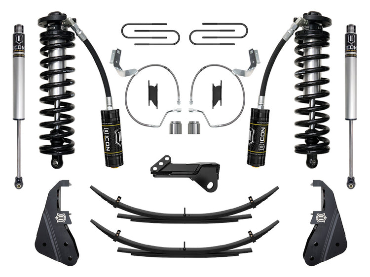 ICON 2023-2026 Ford F-250/F-350 Super Duty 4WD, 4-5.5" Lift, Stage 1 Coilover Conversion System w/ Expansion Packs