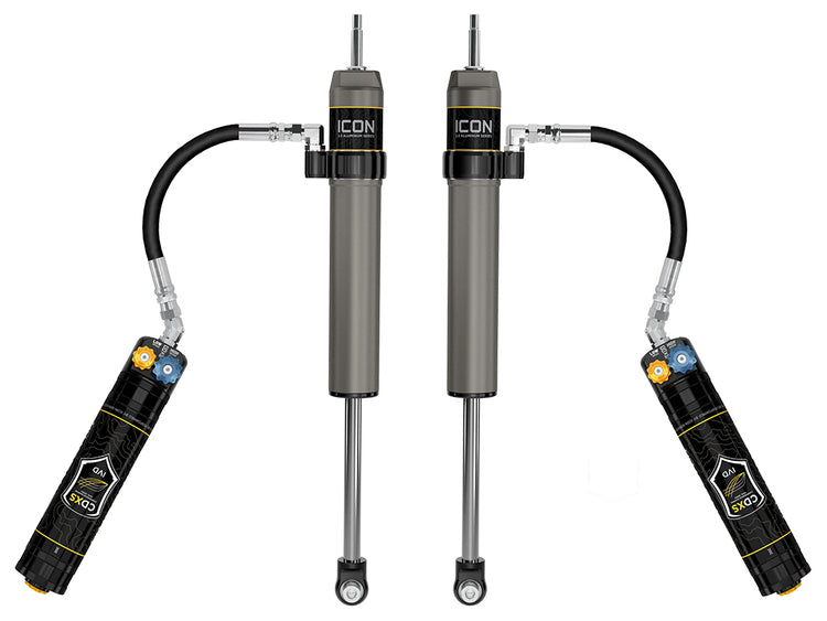 ICON 2022-2026 Toyota Tundra, 3-3.5" Lift, Rear, V.S. 2.5 Aluminum Series Shock Absorbers, Remote Reservoir w/ CDXS, Pair