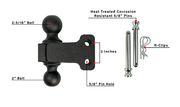 BulletProof Medium Duty 2" & 2-5/16" Dual Ball
