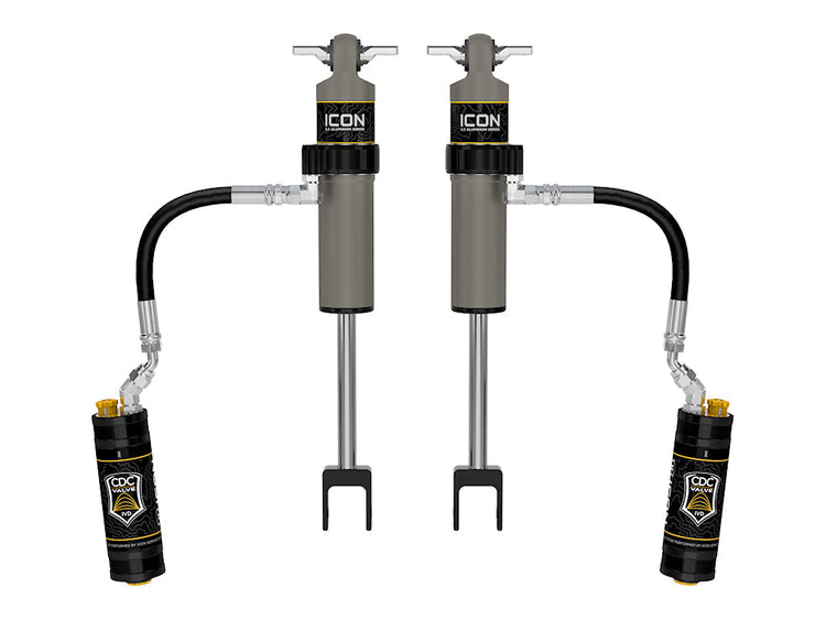 ICON 2011-2026 Chevrolet Silverado/GMC Sierra 2500/3500 HD, 0-3.5” Lift, Front, V.S. 2.5 Aluminum Series Shock Absorbers, Remote Reservoir w/ CDCV, Pair