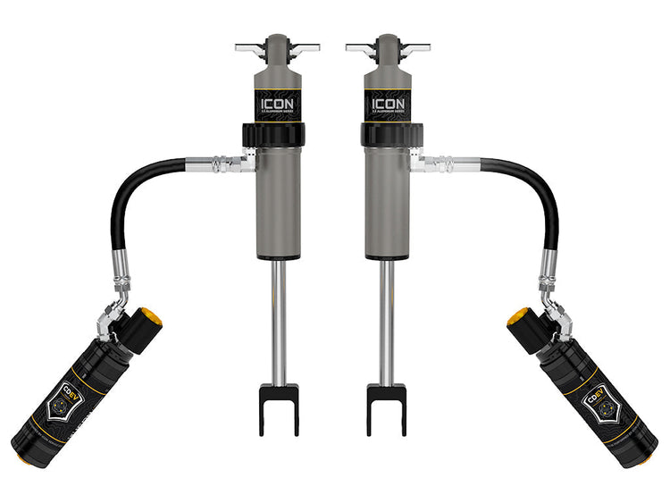 ICON 2020-2026 Chevrolet Silverado/GMC Sierra 2500/3500 HD, 0-3.5” Lift, Front, V.S. 2.5 Aluminum Series Shock Absorbers, Remote Reservoir w/ CDEV, Pair