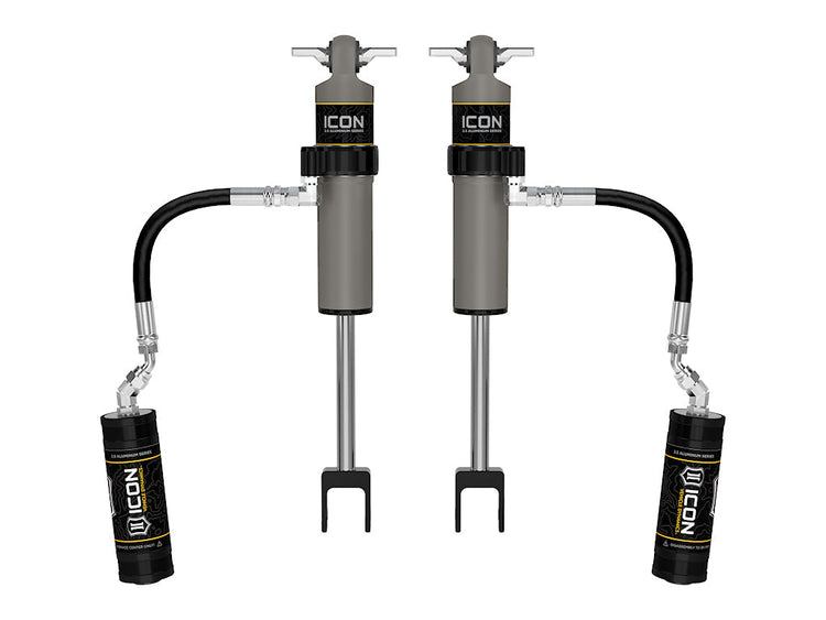 ICON 2011-2026 Chevrolet Silverado/GMC Sierra 2500/3500 HD, 0-3.5” Lift, Front, V.S. 2.5 Aluminum Series Shock Absorbers, Remote Reservoir, Pair