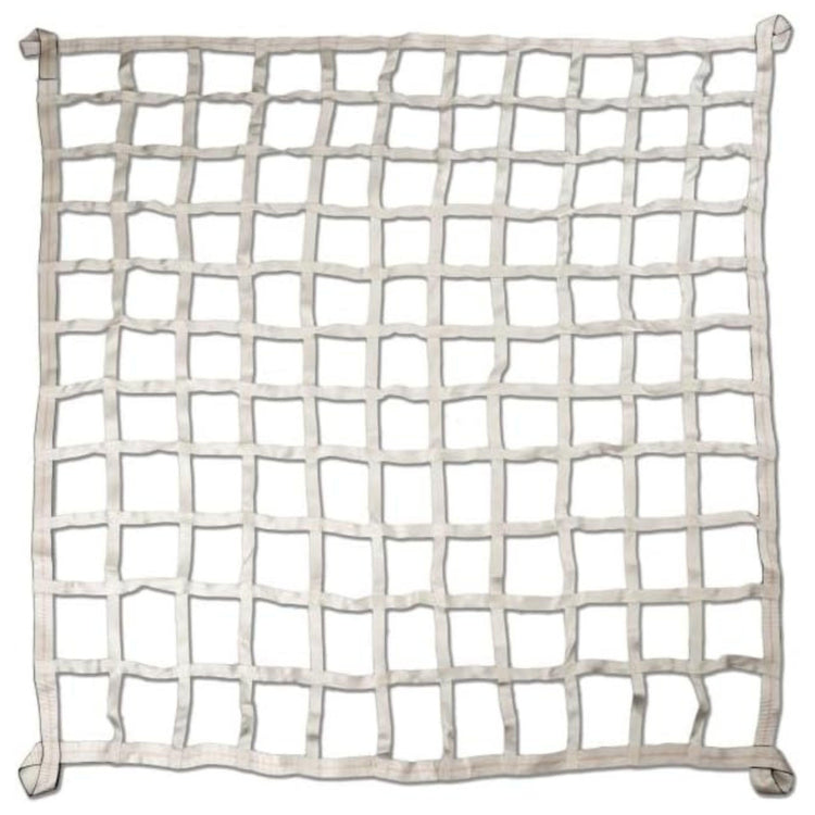 BulletProof Hitches - Heavy Duty Cargo Net Rated to 2,200 lbs - 84" x 84", White - Cargo Netting for Truck Bed, Trailers, and Utility Haulers