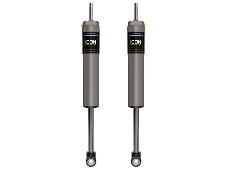 ICON 2023-2026 Ford F-250/F-350 Super Duty 4WD, 4.5” Lift, Front, V.S. 2.5 Aluminum Series Shock Absorbers, Internal Reservoir, Pair
