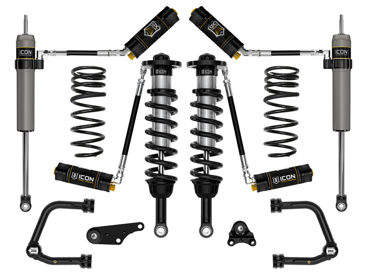 ICON 2024-2025 Toyota Tacoma 1.25-3" Lift, Stage 5 Suspension System, Tubular, Overland Rear Springs