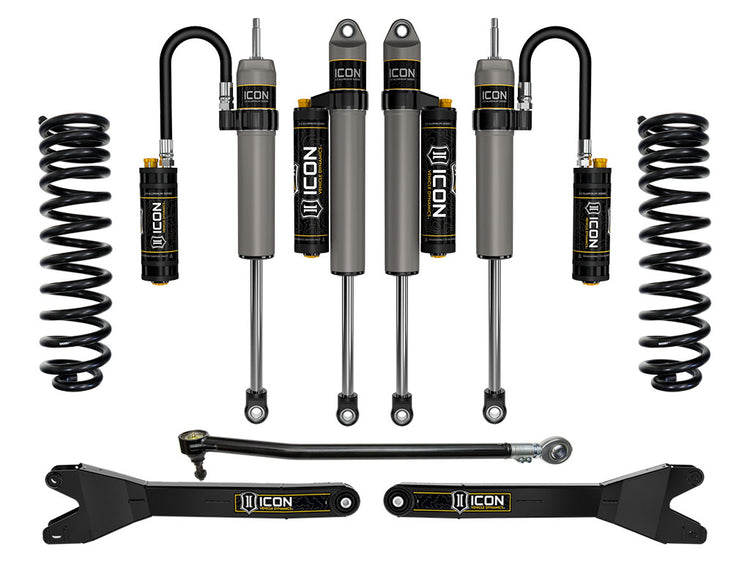 ICON 2023-2026 Ford F-250/F-350 Super Duty 4WD, Gas, 2.5" Lift, Stage 4 Suspension System w/ Radius Arms