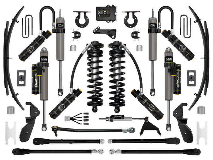 ICON 2023-2025 Ford F-250/F-350 Super Duty 4WD, 2.5-3" Lift, Stage 7 Coilover Conversion System with 4-Link and Expansion Packs