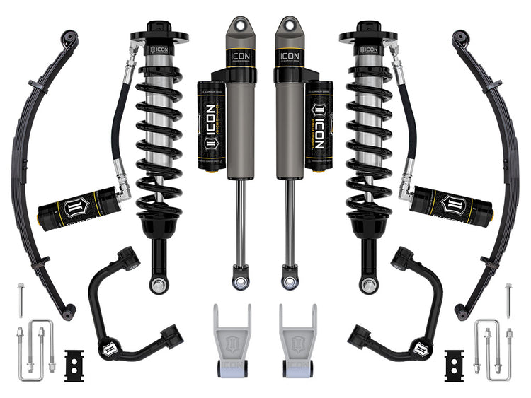 ICON 2021-2025 Ford F-150 Tremor, 2.5-3" Lift, Stage 3 Suspension System, Tubular, w/ Leaf Packs