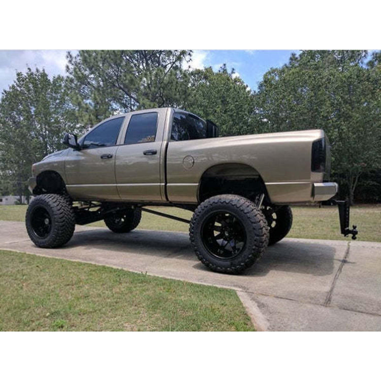 BulletProof Hitches 2.0" Adjustable Heavy Duty (22,000lb Rating) 14" Drop/Rise Trailer Hitch with 2" and 2 5/16" Dual Ball (Black Textured Powder Coat, Solid Steel)