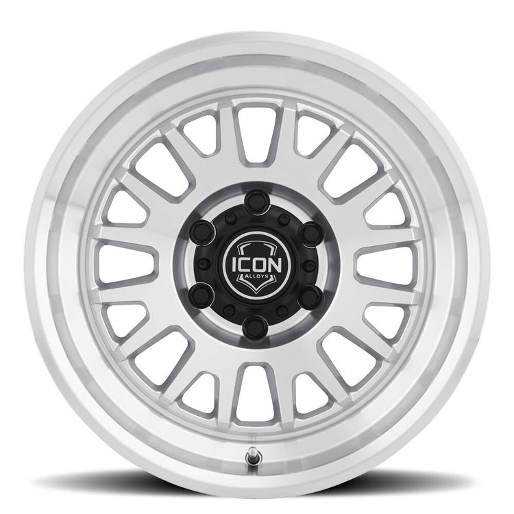 ICON Alloys Anza, Silver Machined, 17 x 8.5 / 6 x 5.5, 25mm Offset, 5.75" BS