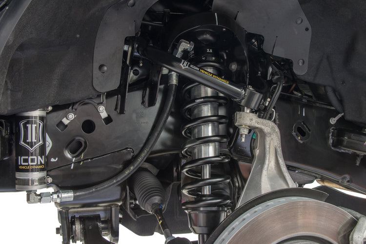 ICON 2014 Ford F-150 2WD, 1.75-2.63” Lift, Front, V.S. 2.5 Series Coilover Kit, Remote Reservoir