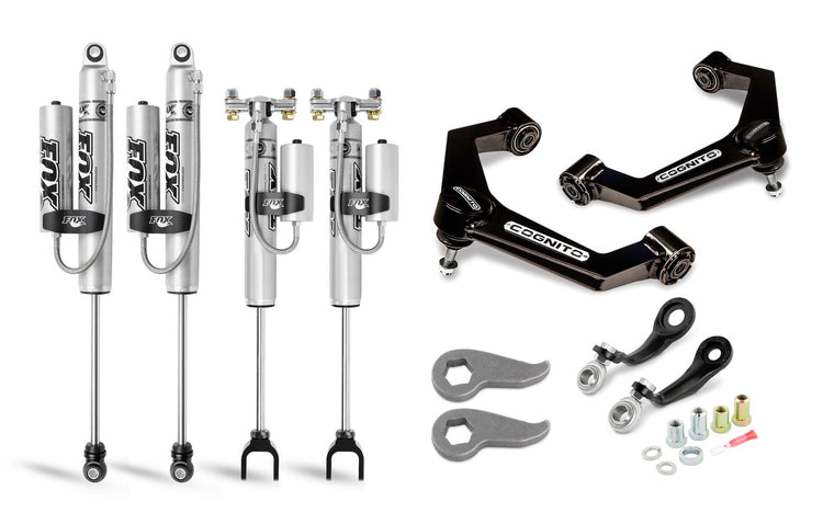 Cognito 3-Inch Premier Leveling Kit with Fox PSRR 2.0 Shocks for 2020-2024 Silverado/Sierra 2500/3500 2WD/4WD