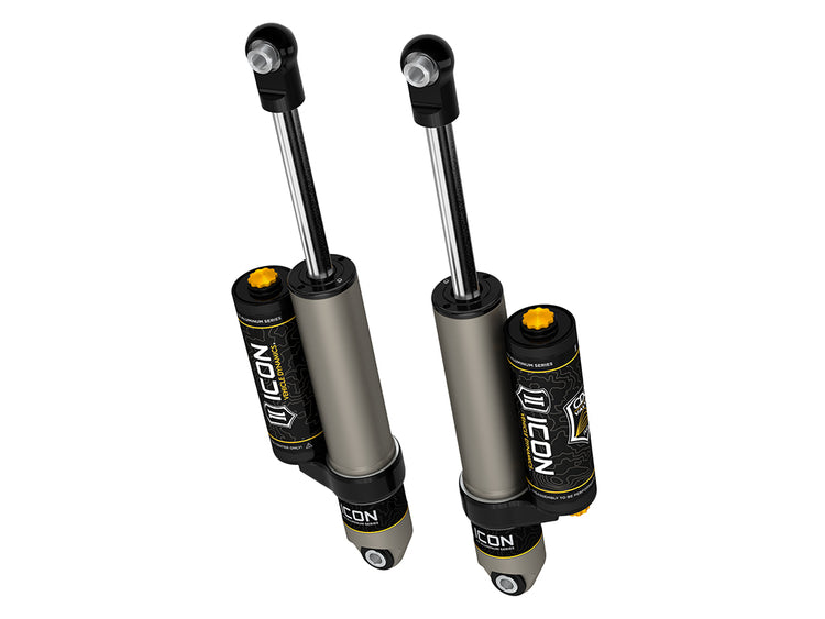 ICON 2019-2026 Chevrolet Silverado 1500/GMC Sierra 1500, 0-2" Lift, Rear, V.S. 2.5 Aluminum Series Shock Absorbers, Piggyback Reservoir w/ CDCV, Pair