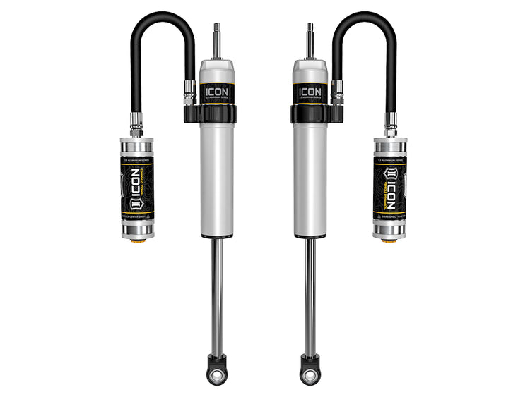 ICON 2005-2023 Toyota Tacoma, 2-4” Lift, Rear, V.S. 2.5 Aluminum Series Shock Absorbers, Remote Reservoir, Pair