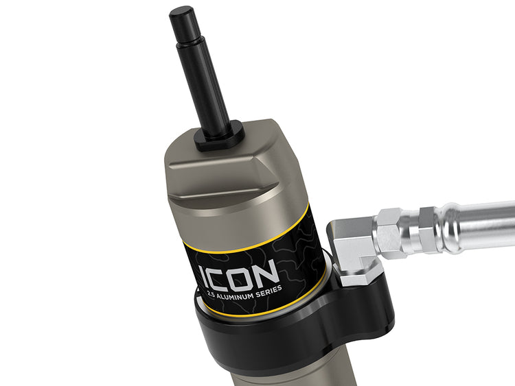 ICON 2005-2023 Toyota Tacoma, 0-1.5” Lift, Rear, V.S. 2.5 Aluminum Series Shock Absorbers, Remote Reservoir w/ CDCV, Pair