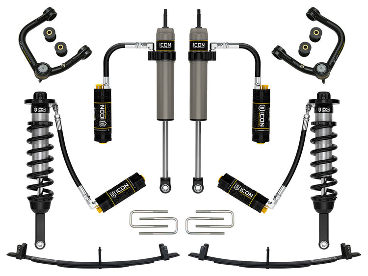 ICON 2005-2015 Toyota Tacoma 0-3.5" Lift/2016-2023 Tacoma 0-2.75" Lift, Stage 6 Suspension System, Tubular, CDCV