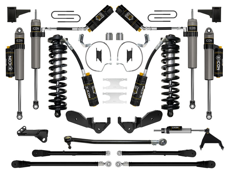 ICON 2023-2026 Ford F-250/F-350 Super Duty 4WD, 4-5.5" Lift, Stage 7 Coilover Conversion System