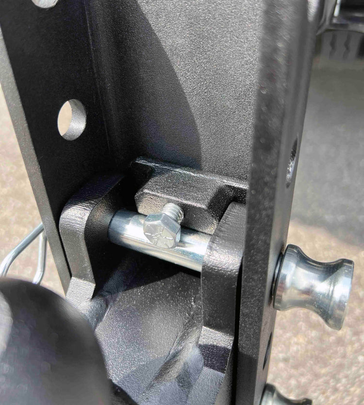 BulletProof Hitches - Accessory Hitch Clamp - Anti Rattle Hitch Clamp for Accessories - Solid Steel, Corrosion Resistant, Black Powder Coat