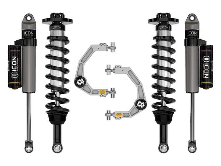 ICON 2021-2025 Ford F-150 Tremor, 2.5-3" Lift, Stage 2 Suspension System, Billet