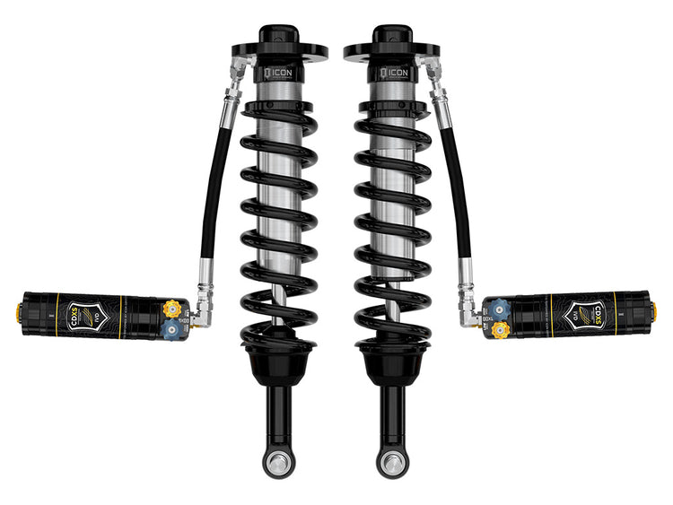 ICON 2021-2024 Ford F-150 4WD, 2.75-3.5" Lift, Front, V.S. 2.5 Series Coilover Kit, Remote Reservoir w/ CDXS, Pair