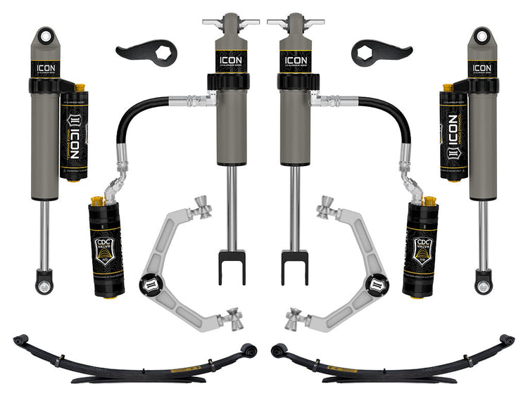 ICON 2020-2026 Chevrolet Silverado/GMC Sierra 2500/3500 HD, 2-3.5" Lift, Stage 4 Suspension System, Billet, w/ Leaf Packs