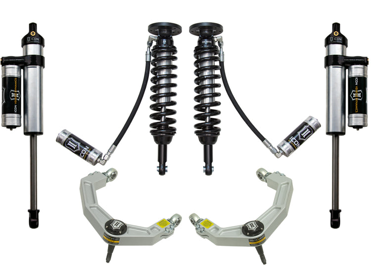ICON 2009-2013 Ford F-150 2WD, 1.75-2.63" Lift, Stage 3 Suspension System, Billet