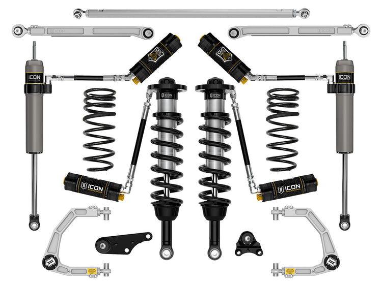 ICON 2024-2026 Toyota Land Cruiser 250 Series, 1.25-3" Lift, Stage 8 Suspension System, CDCV, Billet