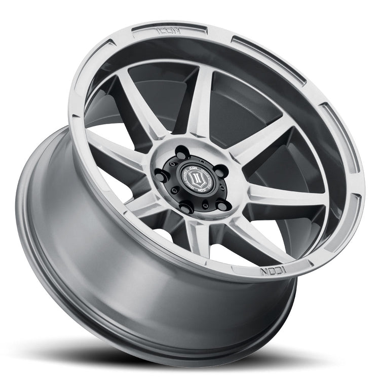 ICON Alloys Bandit, Gun Metal, 20 x 10 / 5 x 150, -24mm Offset, 4.5" BS