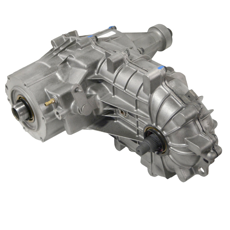 Reman BW1356 Transfer Case, 1989-1992 Ford F-150/250 Manual Shift, Press On Shift Arm, Rear Slip Yoke, Without PTO Provisions, Yellow 7 Tooth Speedometer Gear