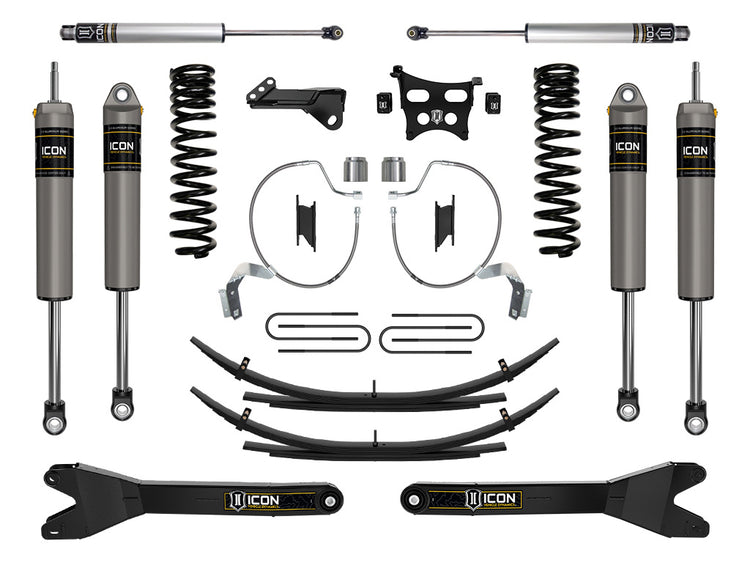 ICON 2023-2026 Ford F-250/F-350 Super Duty 4WD, Gas, 4.5" Lift, Stage 3 Suspension System w/ Radius Arms & Expansion Packs