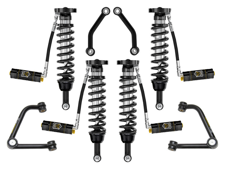 ICON 2021-2026 Chevrolet Tahoe & Suburban/2021-2026 GMC Yukon & Yukon XL, 2.5-3.25" Lift, Stage 4 Suspension System, Tubular