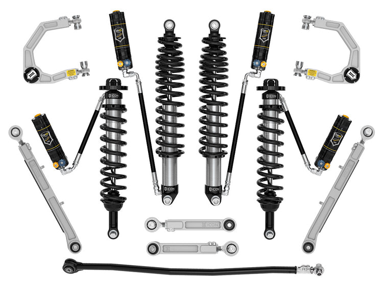 ICON 2021-2026 Ford Bronco, Sasquatch, 2-3" Lift, Stage 7 Suspension System, CDXS, Billet, Heavy Rate Rear Springs