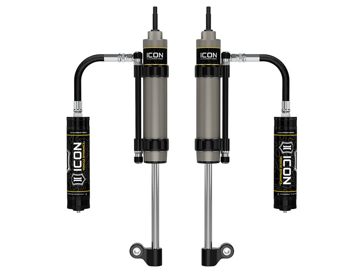 ICON 2005-2023 Toyota Tacoma, Rear, V.S. 2.5 Aluminum Series RXT Shock Absorbers, Omega Bypass Remote Reservoir, Pair