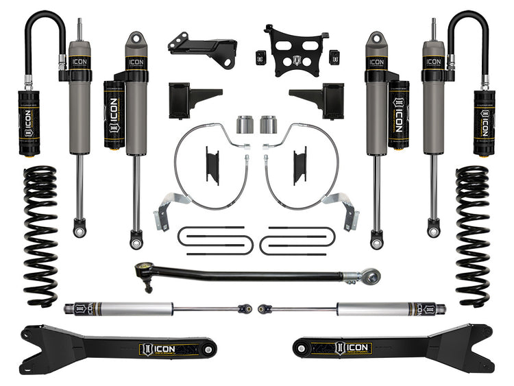 ICON 2023-2026 Ford F-250/F-350 Super Duty 4WD, Diesel, 4.5" Lift, Stage 4 Suspension System w/ Radius Arms