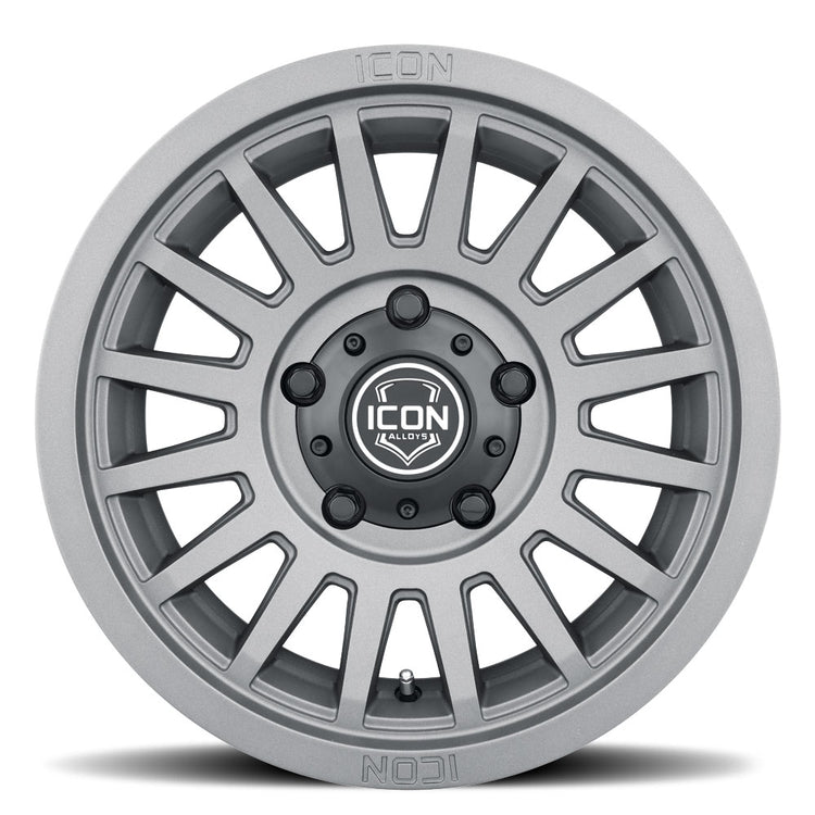 ICON Alloys Recon SLX, Charcoal, 17 x 8.5, 5 X 4.5, 0MM Offset, 4.75" BS