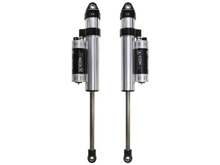 ICON 2009-2014 Ford F-150, 6” Lift, Rear, V.S. 2.5 Aluminum Series Shock Absorbers, Piggyback Reservoir w/ CDCV, Pair