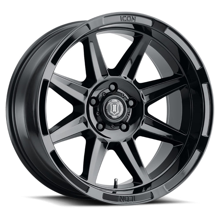 ICON Alloys Bandit, Gloss Black, 20 x 10 / 5 x 150, -24mm Offset, 4.5" BS