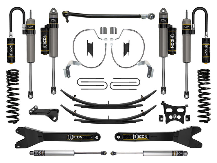 ICON 2023-2026 Ford F-250/F-350 Super Duty 4WD, Gas, 4.5" Lift, Stage 4 Suspension System w/ Radius Arms & Expansion Packs