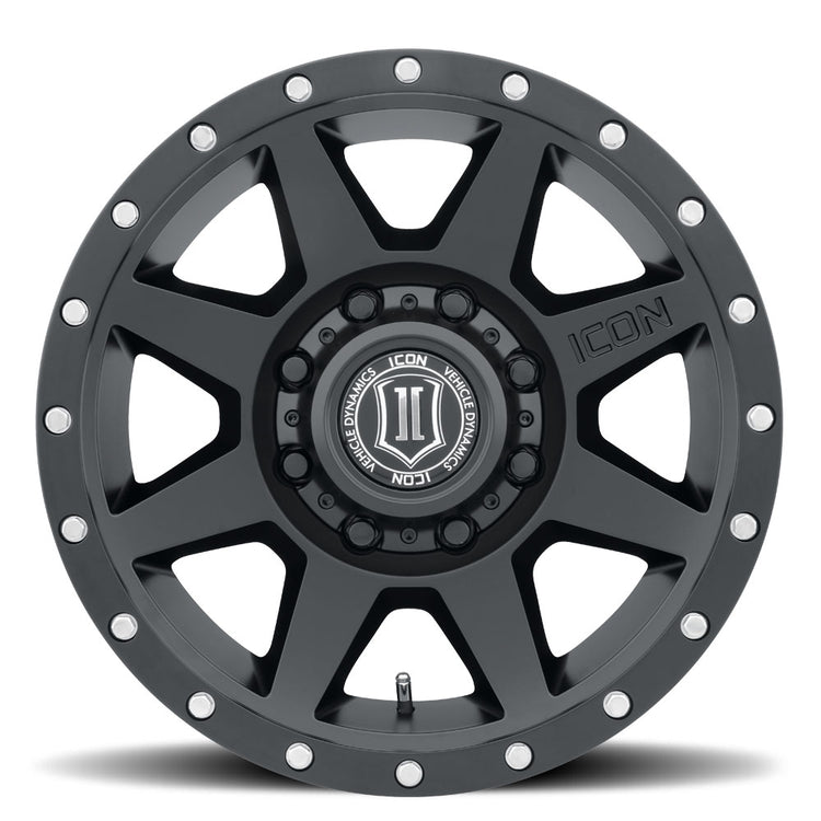 ICON Alloys Rebound HD, Satin Black, 18 x 9 / 8 x 170, 6mm Offset, 5.25" Backspace