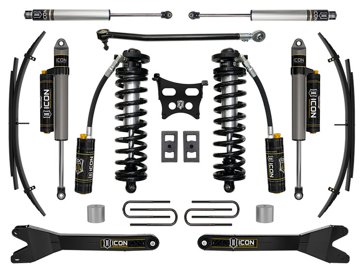 ICON 2023-2026 Ford F-250/F-350 Super Duty 4WD, 2.5-3" Lift, Stage 4 Coilover Conversion System with Radius Arms and Expansion Packs