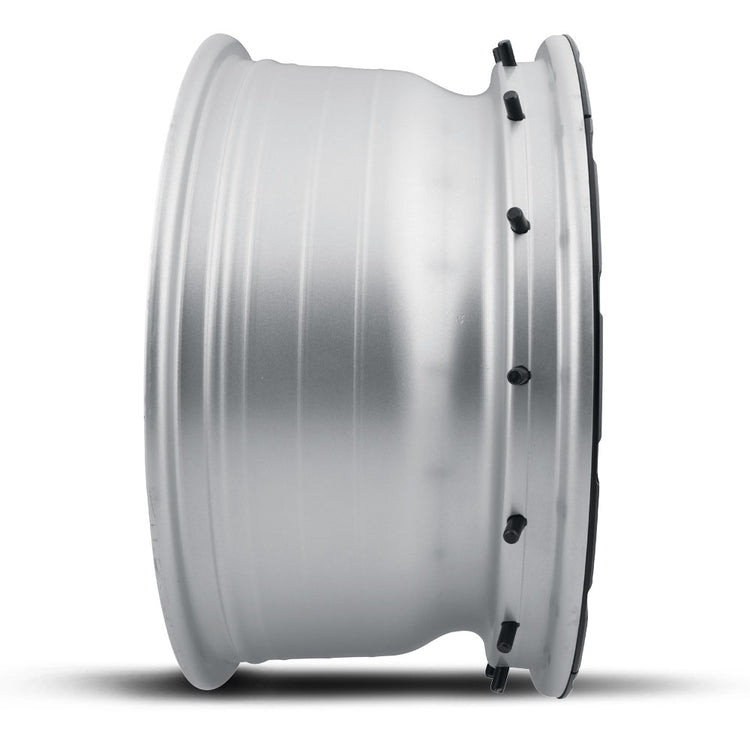 ICON Alloys Hammer Pro, Silver Machined, 17 x 8.5 / 5 x 150, 25mm Offset, 5.75" BS