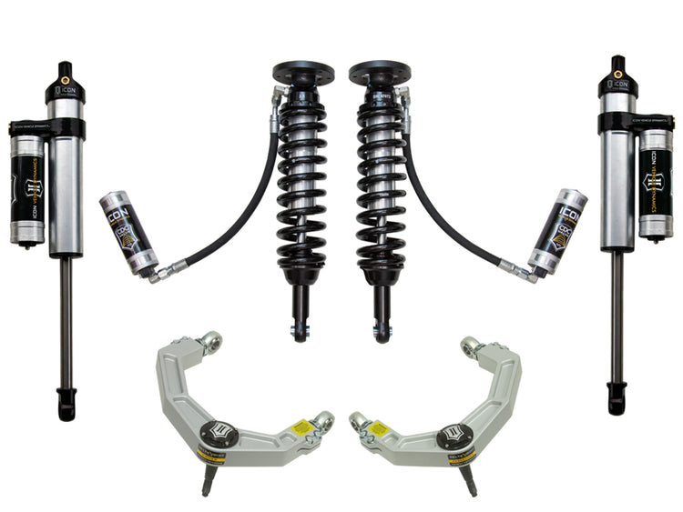 ICON 2009-2013 Ford F-150 2WD, 1.75-2.63" Lift, Stage 4 Suspension System, Billet