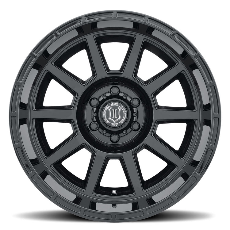 ICON Alloys Recoil, Gloss Black, 20 x 10 / 5 x 150, -24mm Offset, 4.5" BS