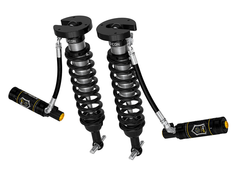 ICON 2019-2026 Chevrolet Silverado1500/GMC Sierra 1500, 1.5-3.5” Lift, Front, V.S. 2.5 Series Coilover Kit, Extended Travel, Remote Reservoir w/ CDEV, Pair