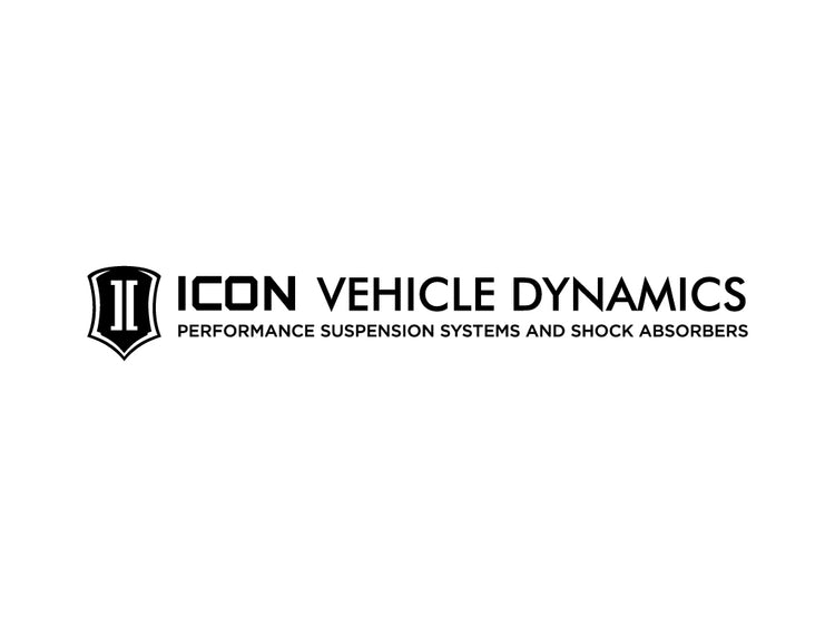 ICON Vehicle Dynamics Tagline Sticker, Black, 18” Wide
