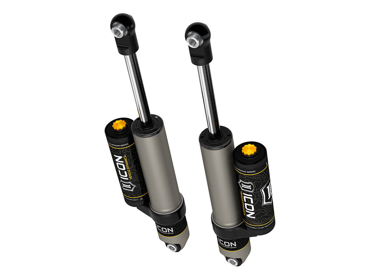 ICON 2019-2026 Chevrolet Silverado 1500/GMC Sierra 1500, 0-2" Lift, Rear, V.S. 2.5 Aluminum Series Shock Absorbers, Piggyback Reservoir, Pair