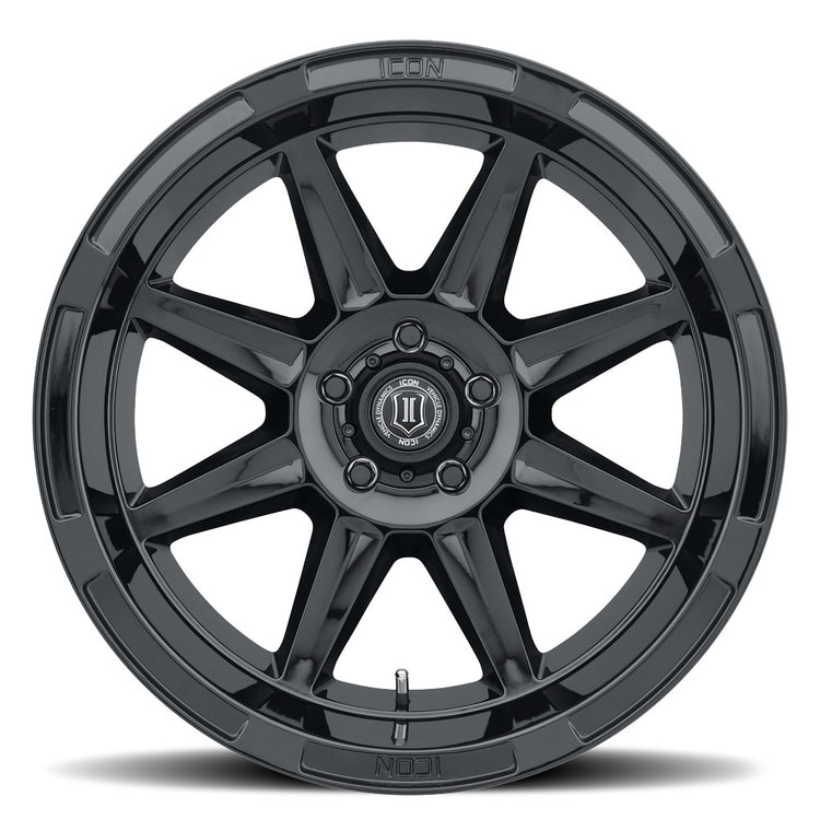 ICON Alloys Bandit, Gloss Black, 20 x 10 / 5 x 150, -24mm Offset, 4.5" BS