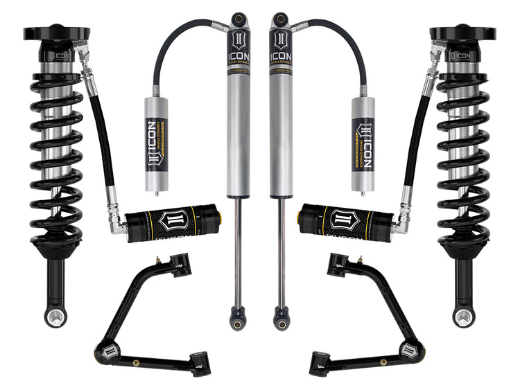 ICON 2023-2026 GMC Canyon AT4, Denali, & Elevation/Chevrolet Colorado Trail Boss, 1.75-2.5" Lift, Stage 3 Suspension System, Tubular