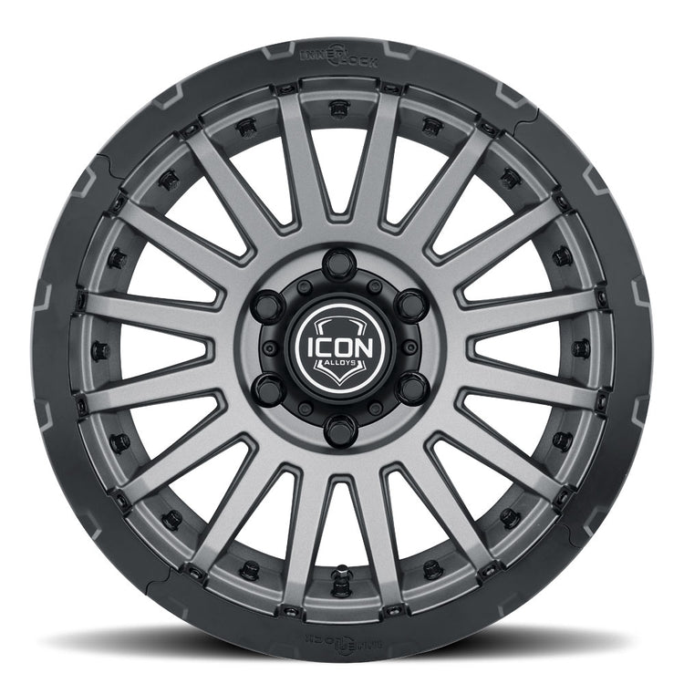 ICON Alloys Recon Pro, Charcoal, 18 x 9 / 6 x 5.5, 40mm Offset, 6.6" BS