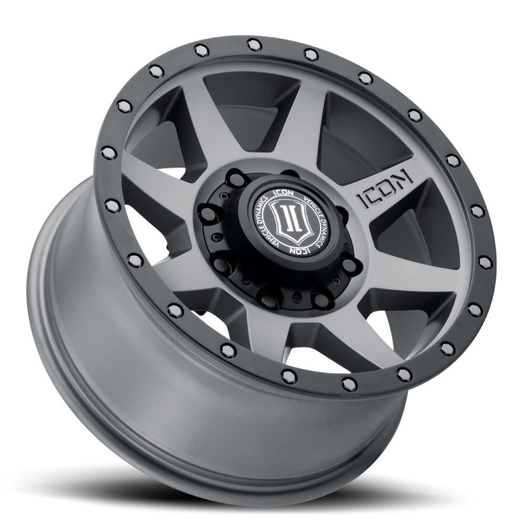 ICON Alloys Rebound HD, Titanium, 18 x 9 / 8 x 170, 6mm Offset, 5.25" Backspace